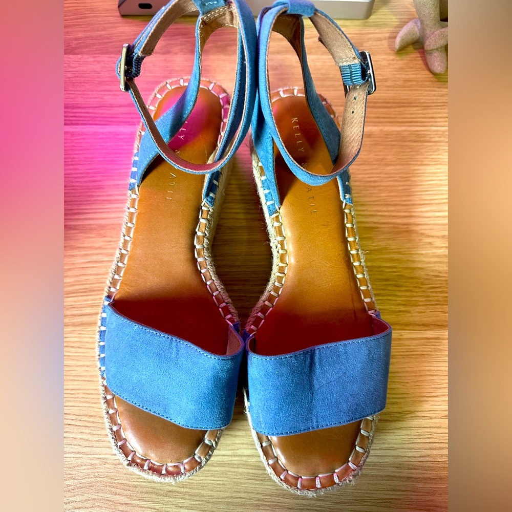 Kelly & Katie Cornflower Blue Espadrille Sandals